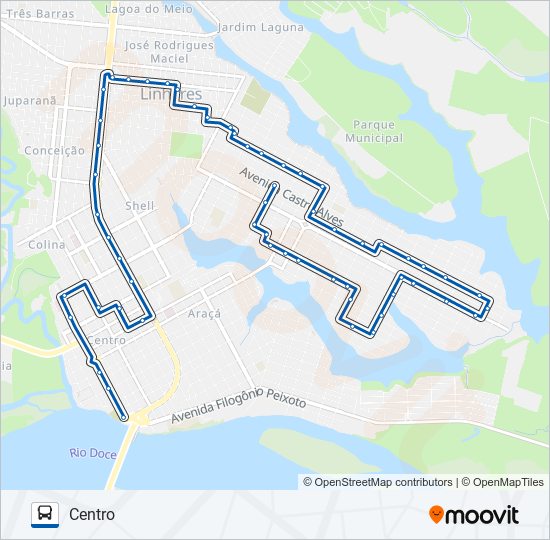 Mapa da linha 090 INTERLAGOS de ônibus