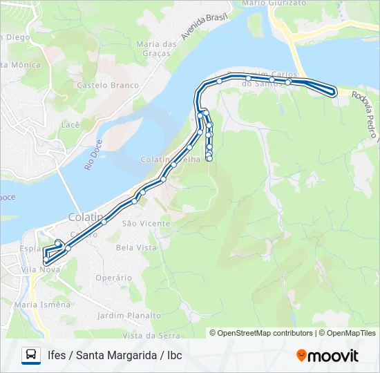 053 IFES / IBC (VIA PEDRO EPCHIN) Bus Line Map