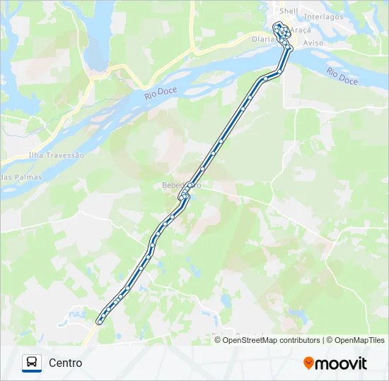 130 RIO QUARTEL / BEBEDOURO Bus Line Map