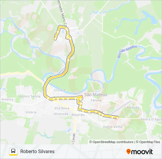 64 VILLAGES - ROBERTO SILVARES Bus Line Map