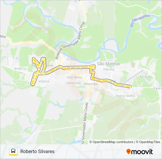 120 AYRTON SENNA - ROBERTO SILVARES Bus Line Map