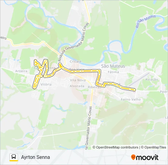 120 AYRTON SENNA - ROBERTO SILVARES Bus Line Map