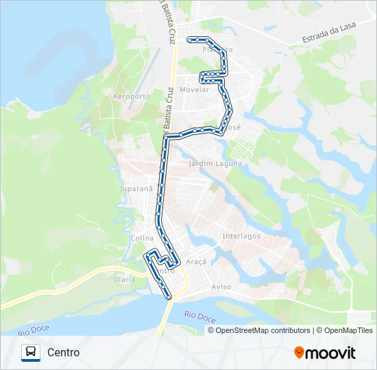 040 SÃO JOSÉ / PLANALTO Bus Line Map