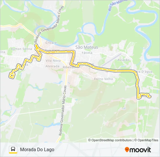 30 LIBERDADE - MORADA DO LAGO Bus Line Map