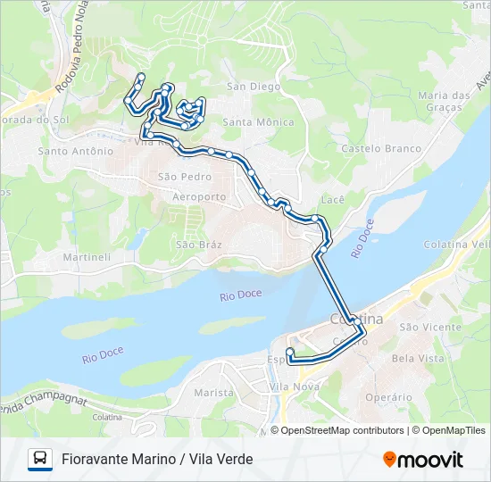164 FIORAVANTE MARINO / VILA VERDE Bus Line Map