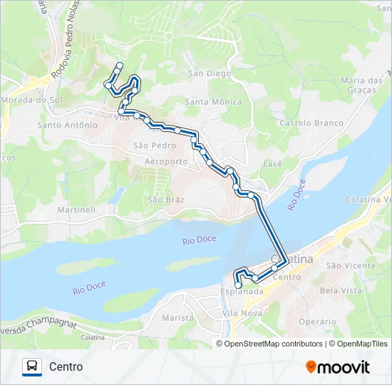 164 FIORAVANTE MARINO / VILA VERDE Bus Line Map