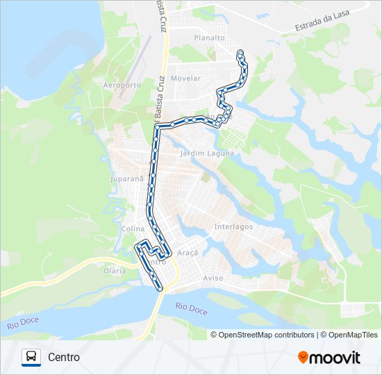 Mapa de 060 MOVELAR / NOVA ESPERANÇA de autobús