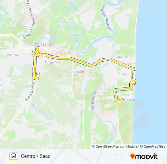 51 CENTRO - BOSQUE Bus Line Map