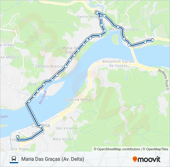 120 MARIA DAS GRAÇAS Bus Line Map