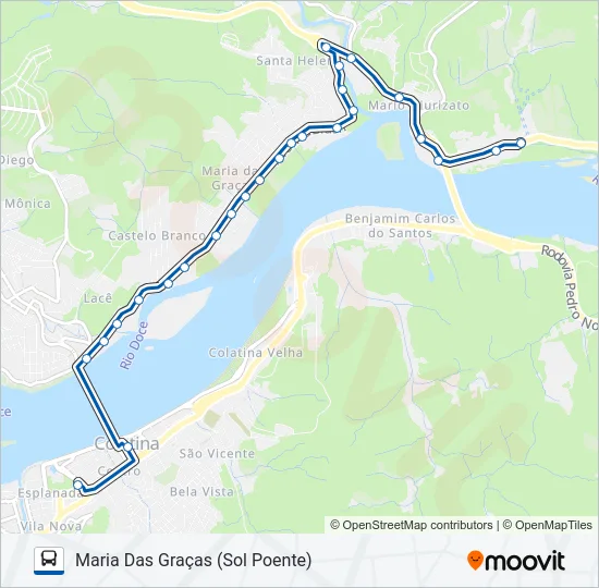 120 MARIA DAS GRAÇAS Bus Line Map