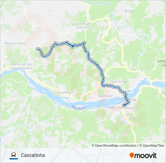 200 CASCATINHA Bus Line Map