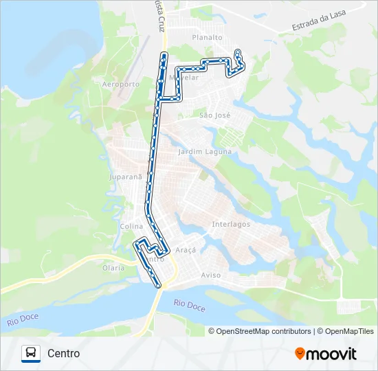 061 SÃO JOSÉ / NOVA ESPERANÇA / MOVELAR Bus Line Map