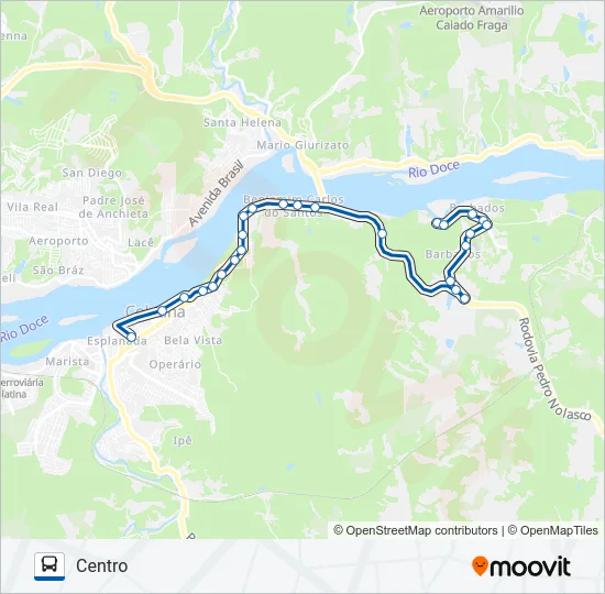060 BARBADOS Bus Line Map