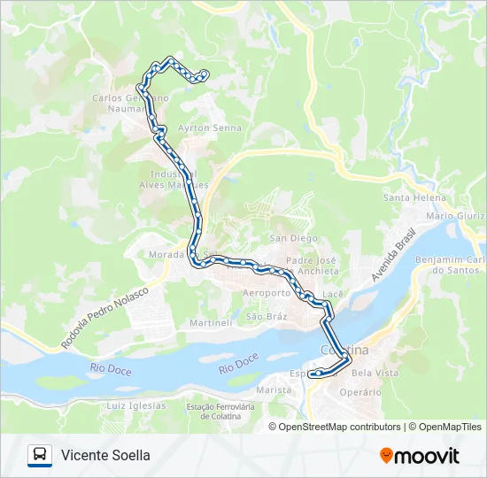 012 VICENTE SOELLA Bus Line Map