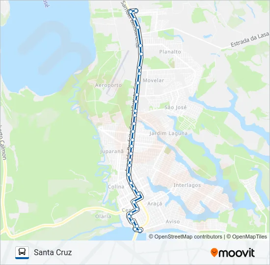 020 SANTA CRUZ Bus Line Map