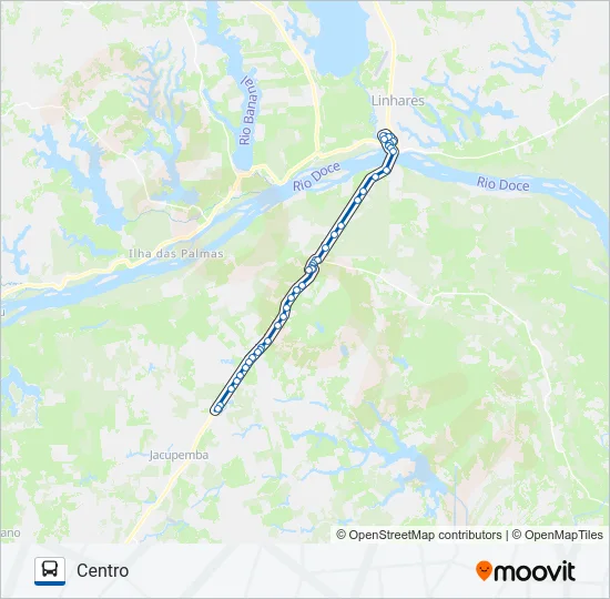 131 RIO QUARTEL / BEBEDOURO / RIO DO NORTE Bus Line Map