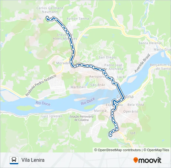 017 VILA LENIRA / MORRO AZUL Bus Line Map