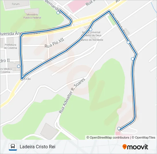 041 LADEIRA CRISTO REI Bus Line Map