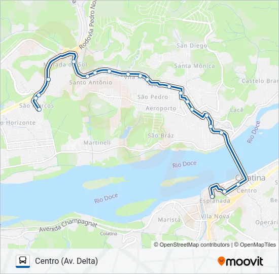 112 SÃO SILVANO / SÃO MIGUEL / SÃO MARCOS Bus Line Map