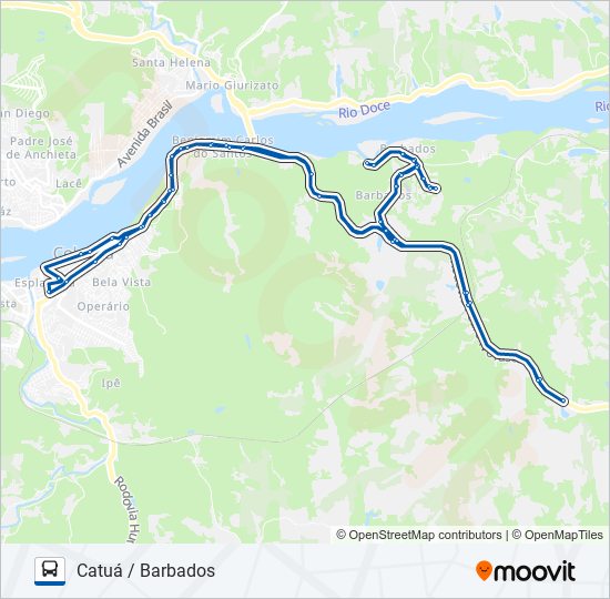 Barbados Bus Routes Map 062 Catuá Barbados Route: Schedules, Stops & Maps - Catuá / Barbados  (Updated)