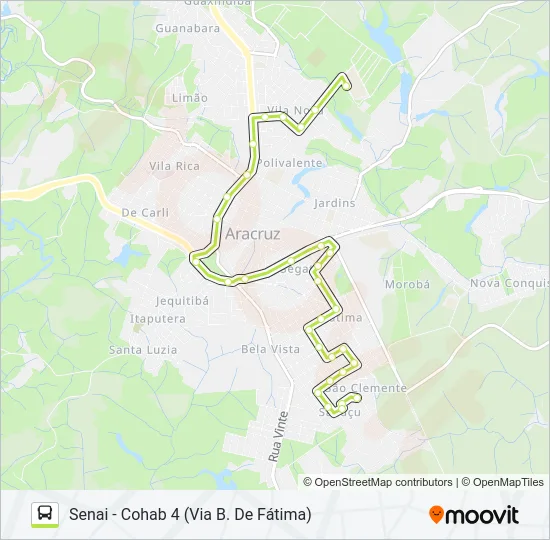 LIMÃO - COHAB 4 (VIA POR DO SOL) Bus Line Map