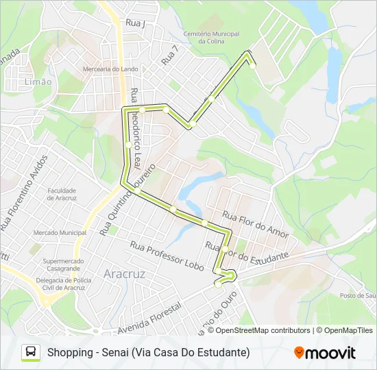 LIMÃO - COHAB 4 (VIA POR DO SOL) Bus Line Map