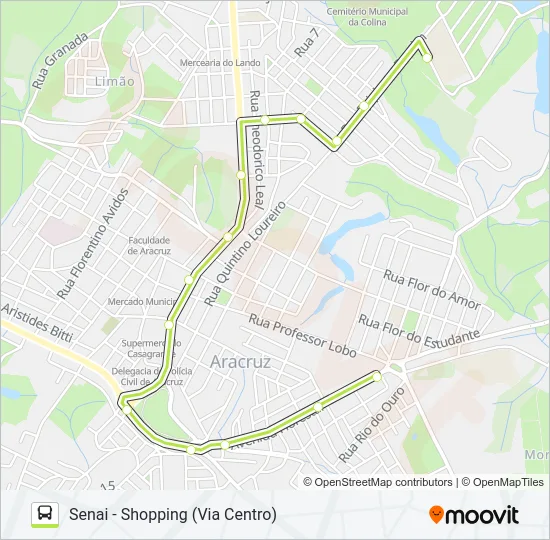 LIMÃO - COHAB 4 (VIA POR DO SOL) Bus Line Map