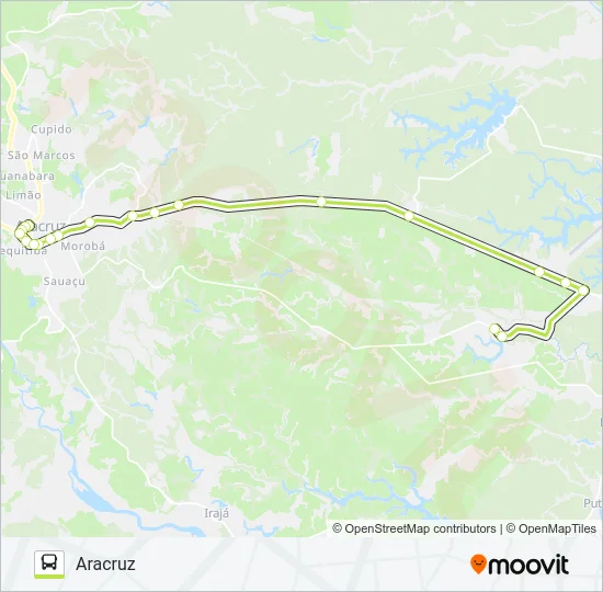 ARACRUZ - PAU BRASIL Bus Line Map