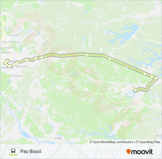 ARACRUZ - PAU BRASIL Bus Line Map