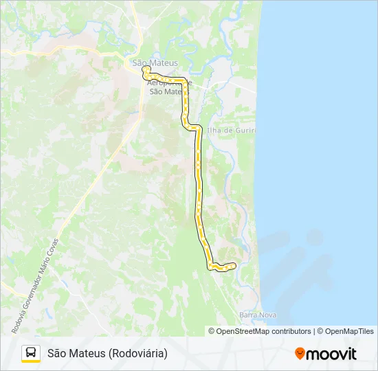 290 SÃO MATEUS - NATIVO Bus Line Map