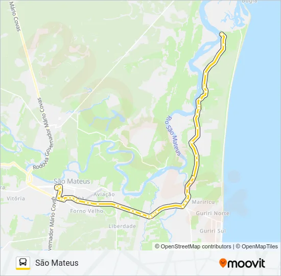 250 SÃO MATEUS - MELEIRA Bus Line Map