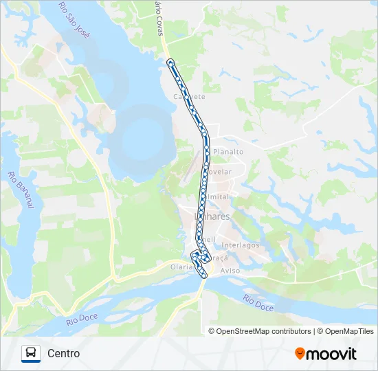 018 CANIVETE / VILA MARIA Bus Line Map