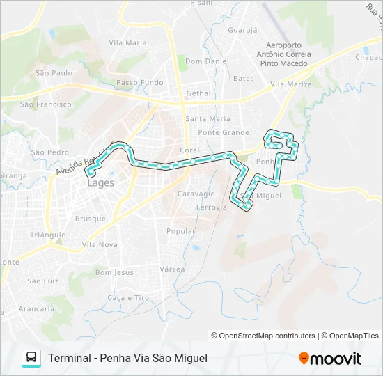 241 PENHA Bus Line Map