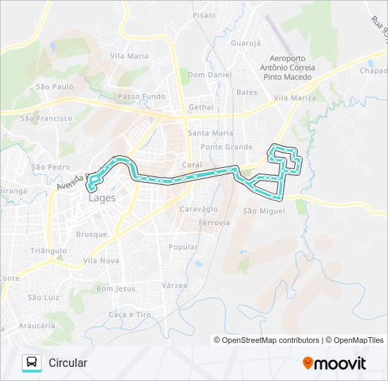 Mapa da linha 241 PENHA de ônibus