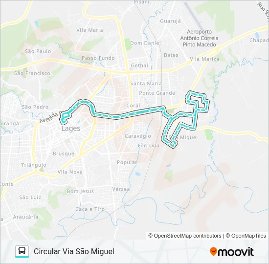241 PENHA Bus Line Map