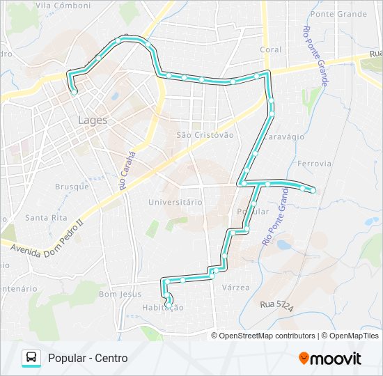 231 POPULAR Bus Line Map