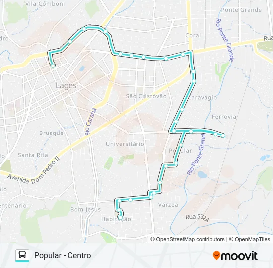 231 POPULAR Bus Line Map