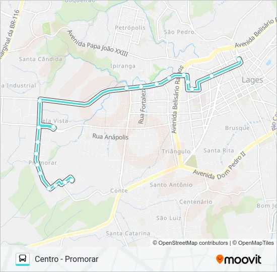 291 BELA VISTA Bus Line Map