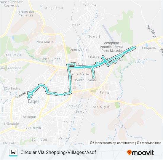 Mapa da linha 111 VILA MARIZA de ônibus