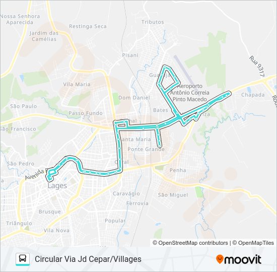 Mapa da linha 111 VILA MARIZA de ônibus