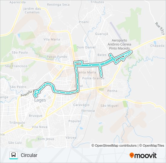 Mapa da linha 111 VILA MARIZA de ônibus