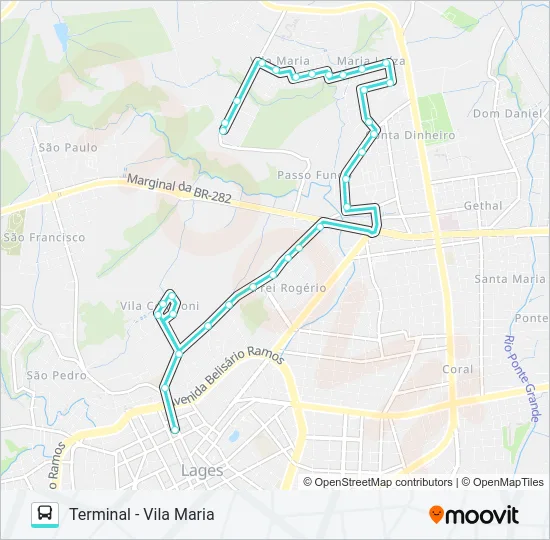 271 FREI ROGÉRIO Bus Line Map