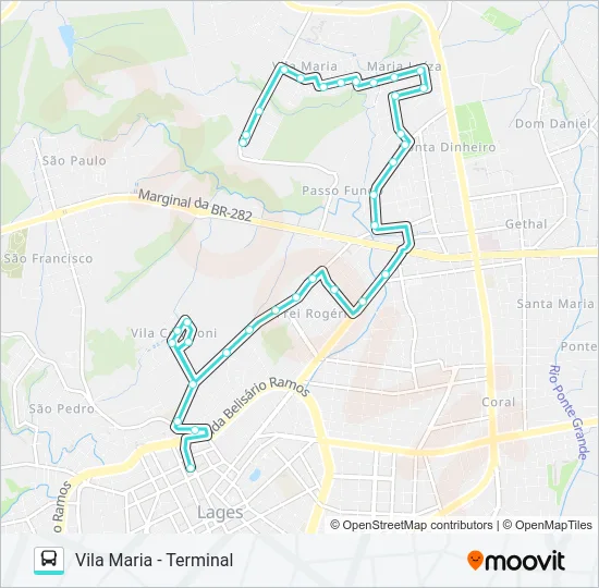 271 FREI ROGÉRIO Bus Line Map