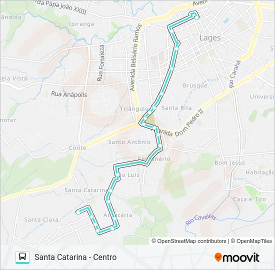 221 SANTA CATARINA Bus Line Map