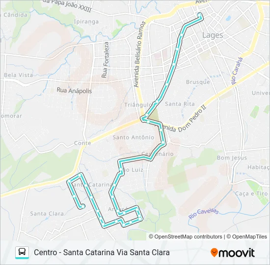 221 SANTA CATARINA Bus Line Map