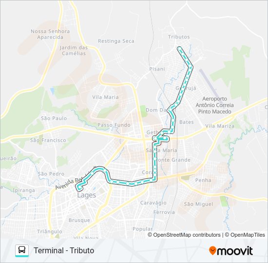 Mapa da linha 263 GUARUJÁ VIA CAMPOS SALLES de ônibus