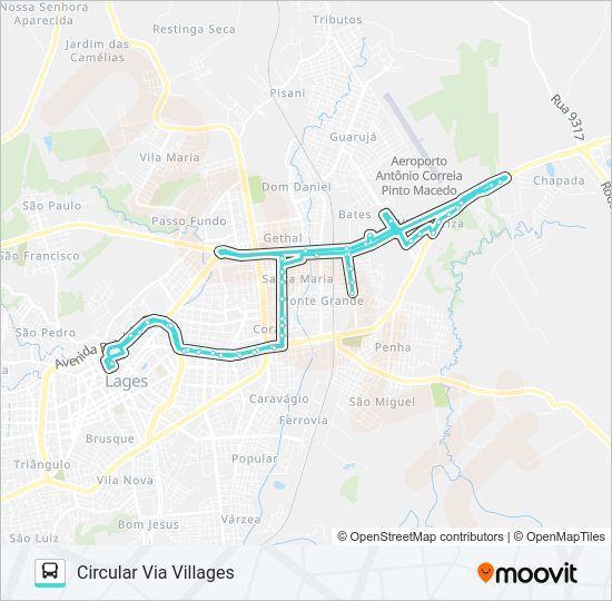 Mapa da linha 112 VILA MARIZA C.SALLES/SHOPPING de ônibus