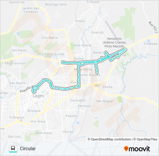 Mapa da linha 112 VILA MARIZA C.SALLES/SHOPPING de ônibus