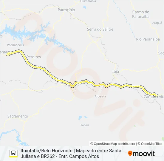 GONTIJO 1156 Bus Line Map