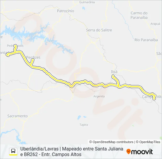GONTIJO 3880 Bus Line Map